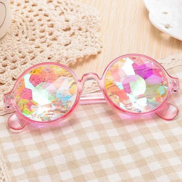 Sunglasses Kaleidoscope Rainbow Prism glasses - Picture 3 of 7